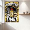 Vintage Yellow Black Graphic Metal Tin Sign Retro Art Poster for Home Bar Cafe Man Cave Decor