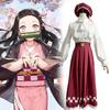 Demon Slayer Kimetsu No Yaiba Kamado Nezuko Cosplay Attire With Full Set For Anime Convention And Parties