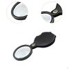 Folding 10x Small Glass Thickened Lens Compact Gemstone for Elderly Reading Repairing