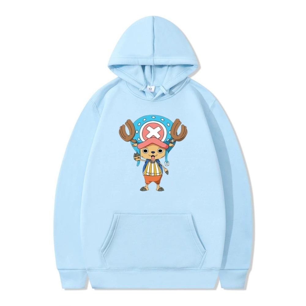 Mens Womens Hoodie ONE PIECE Anime Tony Tony Chopper Hoodies Streetwear Casual Cartoon Printed Hooded Pullover Sweatshirts