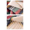 Cashmere Feel Autumn Winter New Year Plaid Scarf Korean Style Women's Faux Cashmere Ankle Red Neck Wrap Shawl Bib