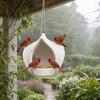 Window Bird Feeder Outdoor Feeder, Artistic Hanging Decorative Garden for Backyard Wild Birds