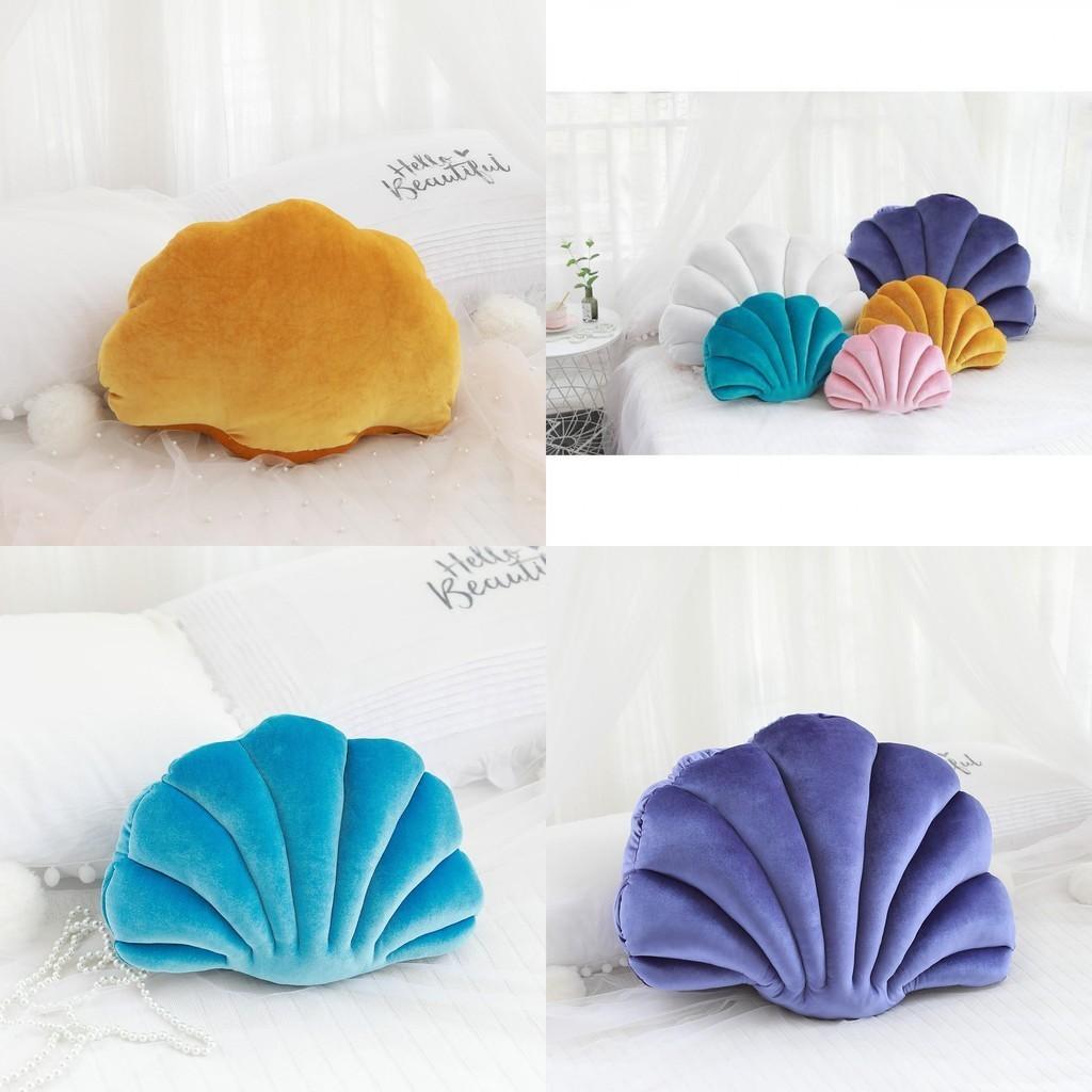 Soft Seashell Plush Pillow For Home Decorating Office And Siesta