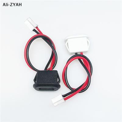 2 Pin USB-C Type Waterproof USB Connector Direct Compression Female Base Female Socket Charging Interface