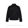 Unisex Relaxed Fit Denim Jacket Casual Outerwear Classic Straight Hem Cotton Fabric