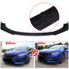 Front Bumper Lip Spoiler Wing Body Kit Carbon Fiber Surface For 2018 2019 Honda Accord