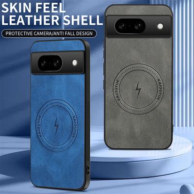For Google Pixel 8A Luxury Lightning Magnetic Leather Case For Google Pixel 8a Soft Shockproof Mobile Phone Protector Cover Capa