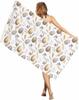Vintage Easter Eggs Beach Towel, Sandproof Beach Towels Oversized for Adults, Spring Botanical Leaves Quick Dry Pool Yoga Swim