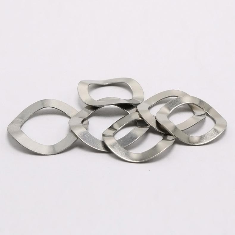 304 Stainless Steel Triple-Wave Washer Seal Ring Shim M3456810DIN42013 for Shock Absorption