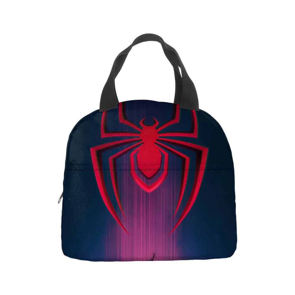 Anime Spider-Man Lunch Bag Portable Insulation Bag Bento Bag Lunch Box Bag Children'S Lunch Bag Picnic Ice Bag