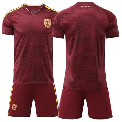 Maillots de football masculins à séchage rapide domicile et extérieur du Venezuela 2026 - Manches courtes, été