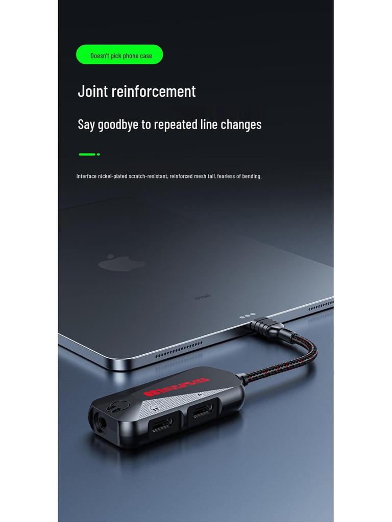 PLEXTONE GS1 3-in-1 USB-C Fast Charge 60W Gaming Sound Card
