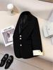 Spring/Autumn 2025 Korean-Style Loose Fashion Suit Jacket - Versatile Casual High-End Design