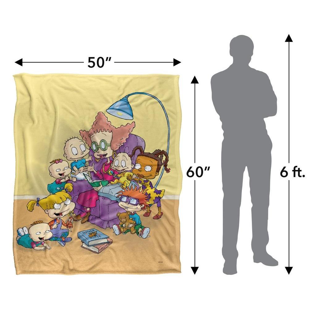 Rugrats Get Caught Silky Reading Supersoft Blanket