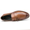 Mode 2025 Herbst Neu Herrenschuhe Design Markenschuhe Klassische Quaste Brogue Slipper Loafers Oxfords Handnaht Übergröße 38-47 flach