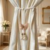 2PCS Adjustable Butterfly Curtain Tie Strap Creative Curtain Tie Back  Gathering Bundling