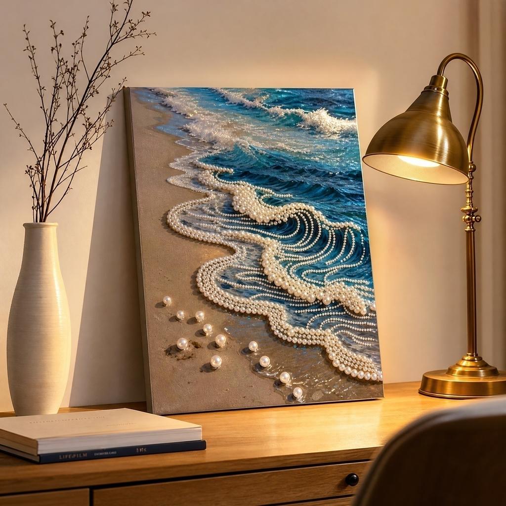 Beach 5D Kit with Beads - DIY for Adults Beginners - 3040cm Home Wall Decor