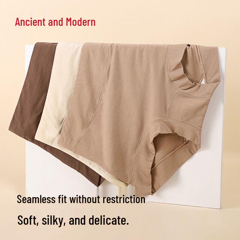 GUJIN Women's Modal Seamless High-Waist Underwear 3-Pack