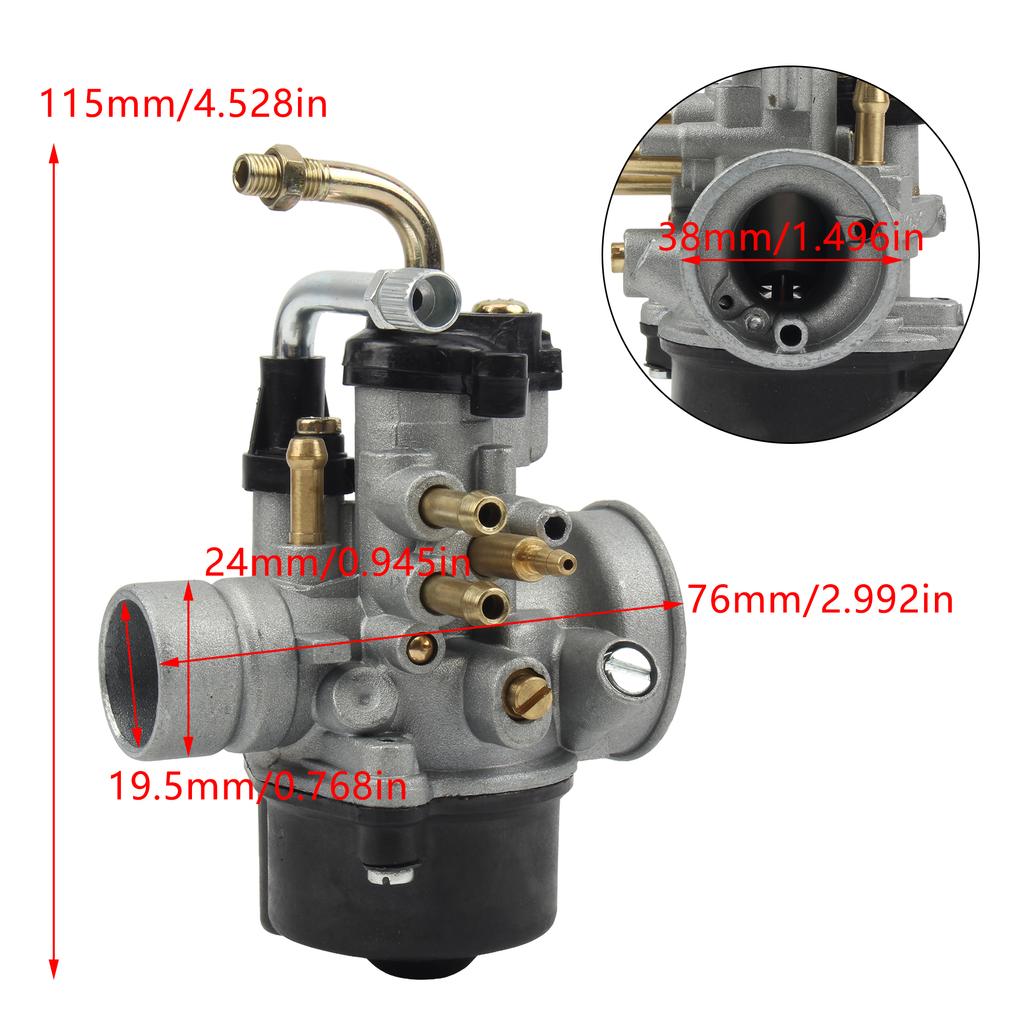 Motorcycle 17.5mm Carburetor Phbn 12 For Yamaha BWS BOOSTER Aerox MINARELLI CON SERVIZ 50CC Motocross Carb Accesorios