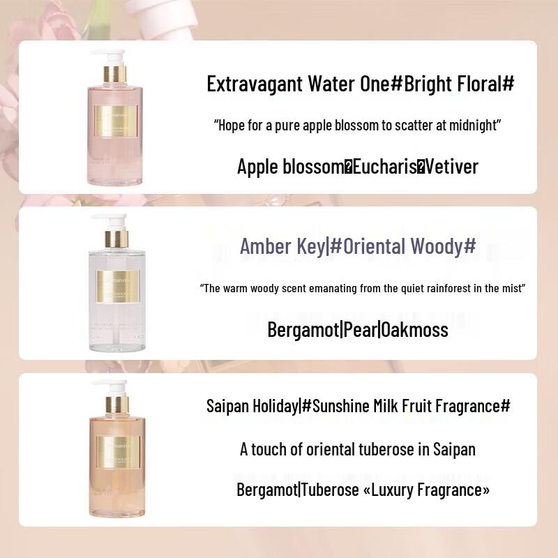 Unique Eileen Floating Charm Water Perfume Shower Gel