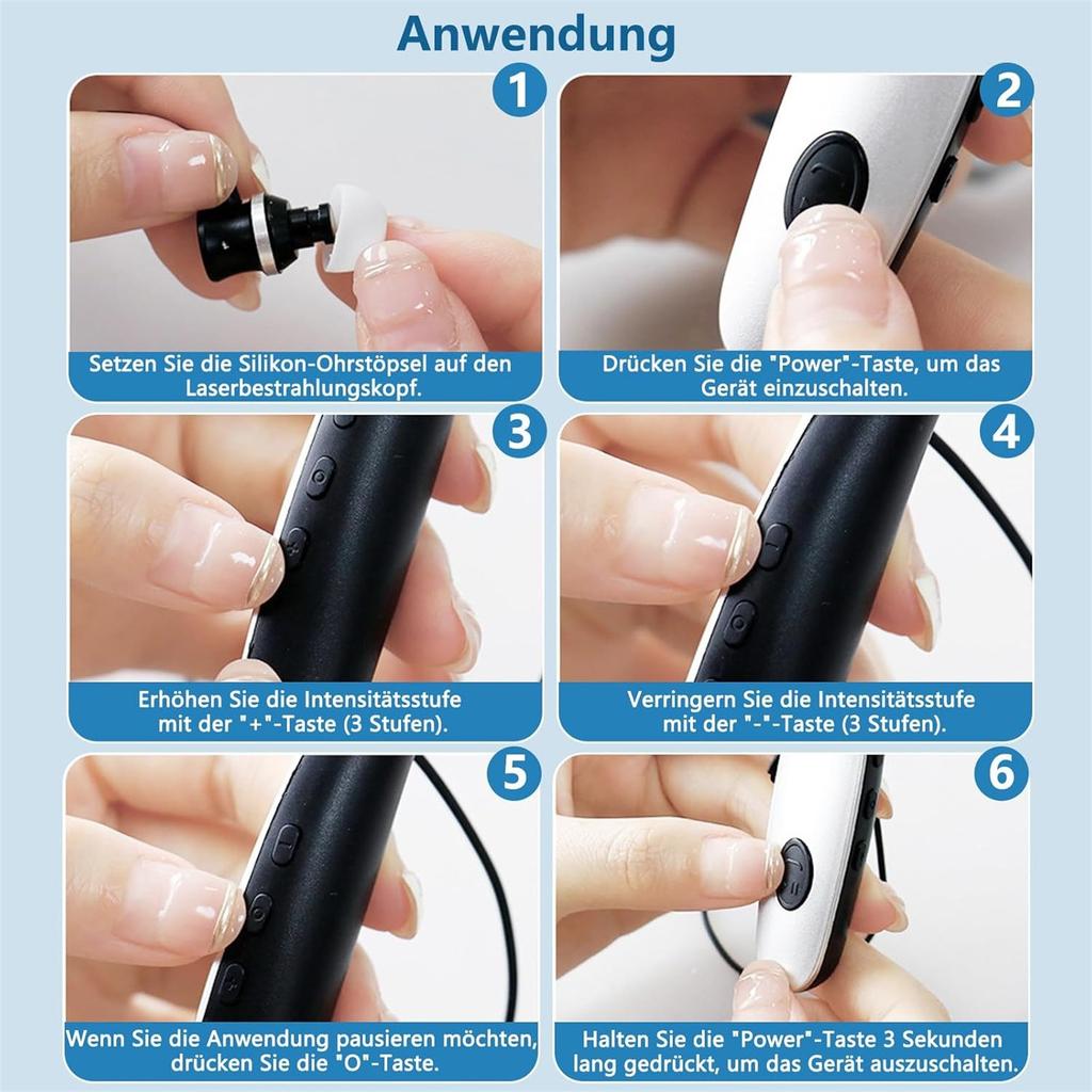 Nose And Ear Red Light  Device. 650nm Portable Red Light Ear  Device. 2 In 1 Device Kit With