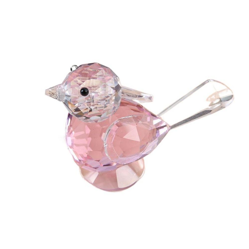Cute Crystal Bird Ornaments Exquisite Simulation Bird Ornaments Creative Bird Figurines  Office