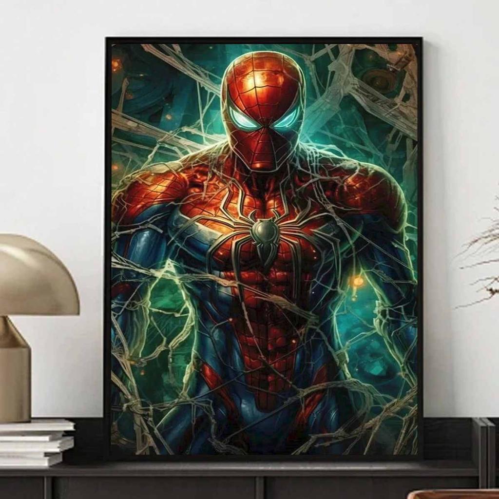 Full Round Diamond Painting Strong Spider-Man Art Rhinestone Picture Mosaic DIY 5D Cross Stitch Embroidery Home Decoration
