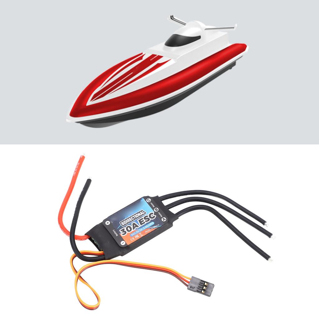 RC Electric Speed Controller 70A Bidirectional Electronic Components RC Brushless ESC for RC Boat Underwater Propeller
