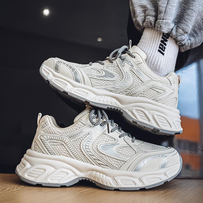 New Fashion Men 's Four Seasons Comfortable Thick Sole Shoes Students Boys GirlsTrending Soft Sole Breathable Casual Running Sneakers