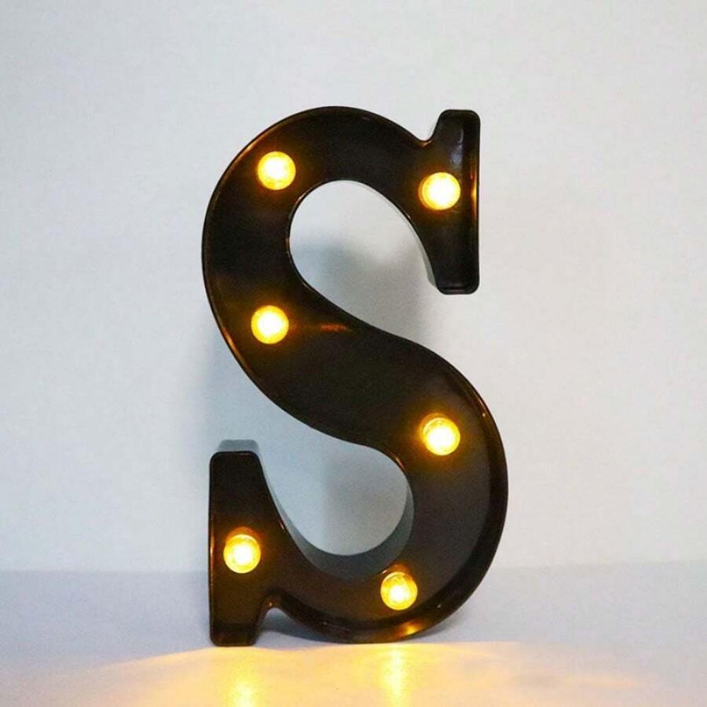 1PC 21.8cm LED Letter Light Luminous Letter and Number Night Light Suitable for Home Bar Wedding Birthday Party Decoration