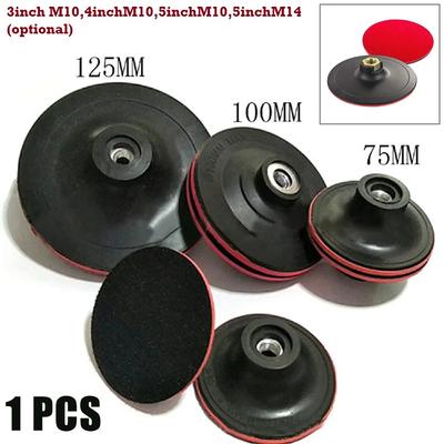 75mm/3" 100mm/4" 125mm/5" Klett-Stützteller Schleifhalter Scheibe Polier-Trägerplatte Bohrstange für Poliermaschine Schleifen
