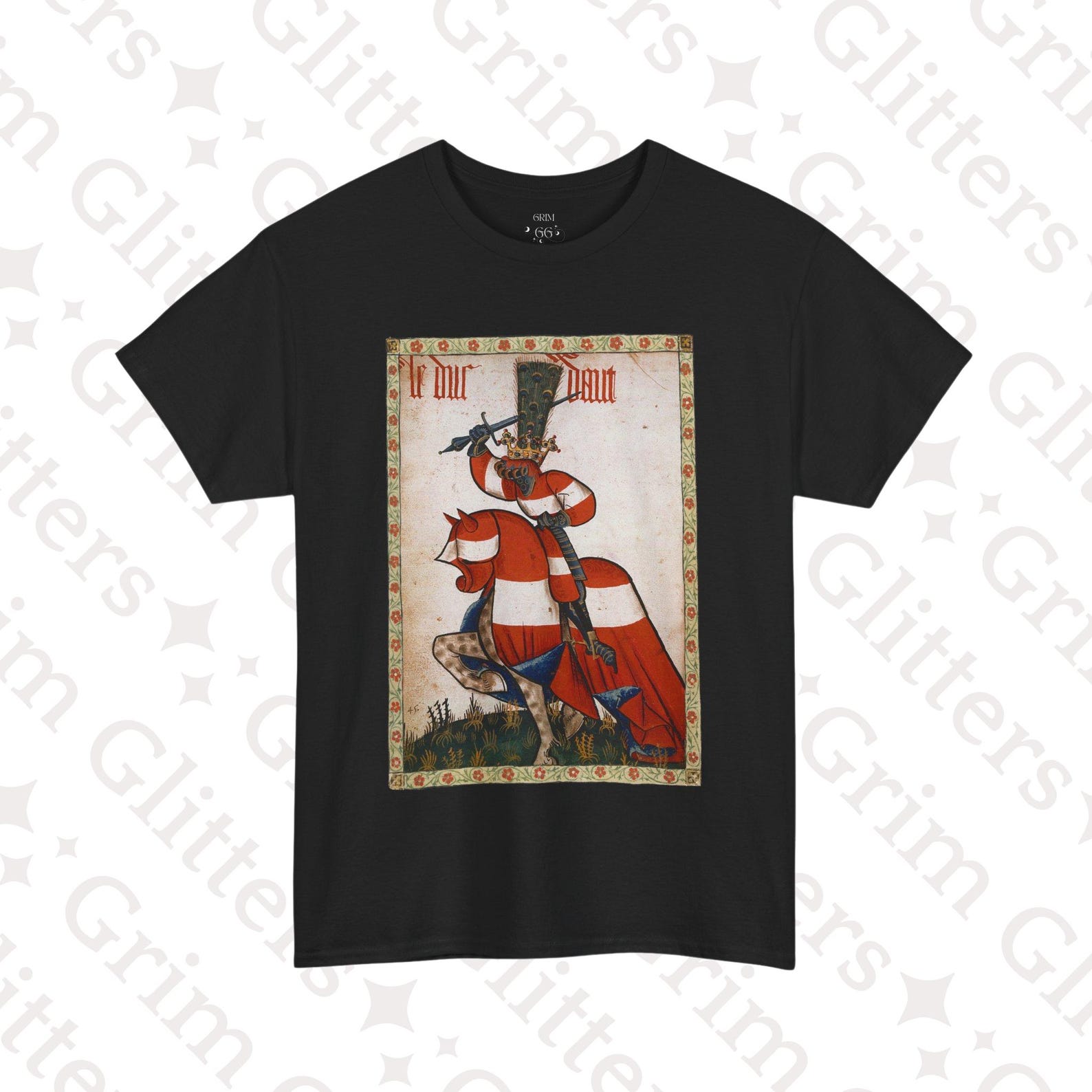 Duke of Austria T-Shirt: Medieval Knight Armorial Art S