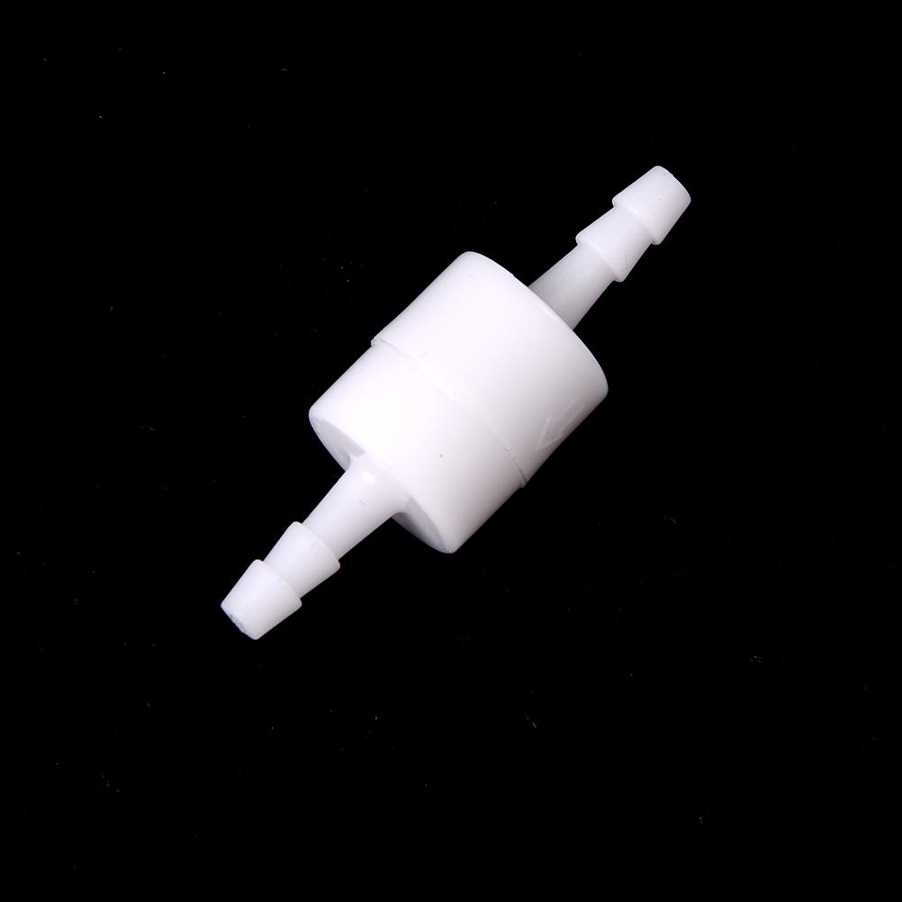 1Pcs White 4mm/6mm/8mm/10mm/12mm Plastic One Way Inline Check Valve Fuel Gas Liquid Water