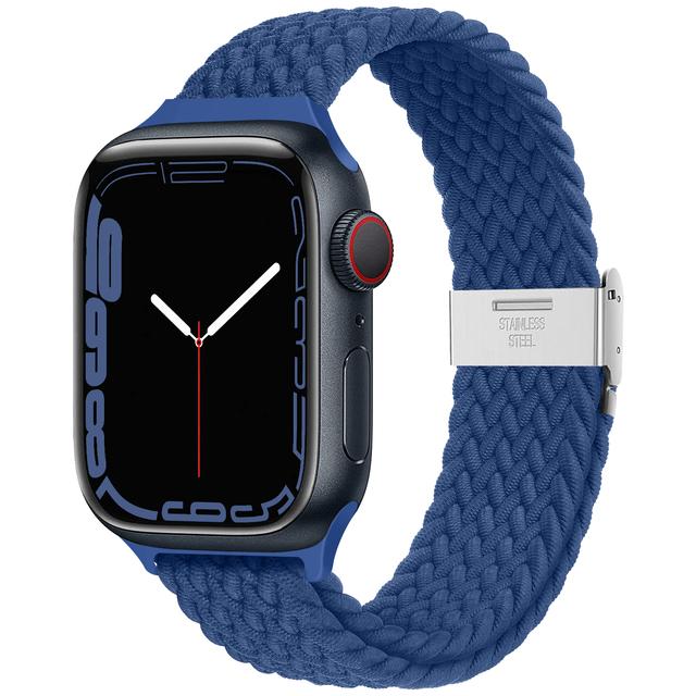 Braided Solo Loop Strap For Apple Watch Ultra2 Band 49mm 45mm 44mm 40mm 41mm 42mm 46mm Correa Bracelet Series 8 7 Se 6 9 3 10 11