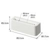 Yamazaki Tower Wall Fan Holder Plasterboard Pins and Wood Compatible with Plasterboard x x Set of Fan Display Product 1953 (Includes Screws), White,
