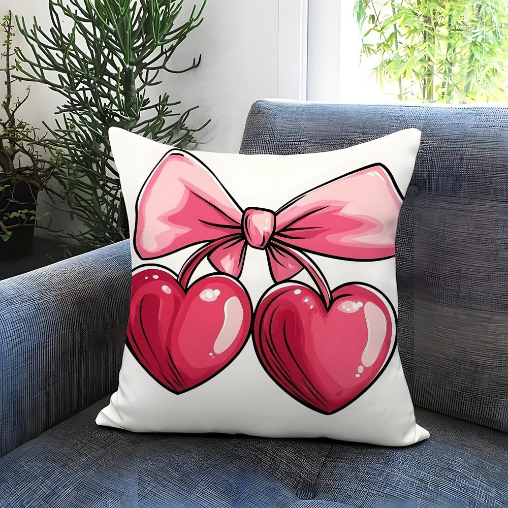 Holiday Valentines Day Cushion Cover Comfortable Reversible Pillow Cover Ideal for Car Sofa Bedroom Beyond