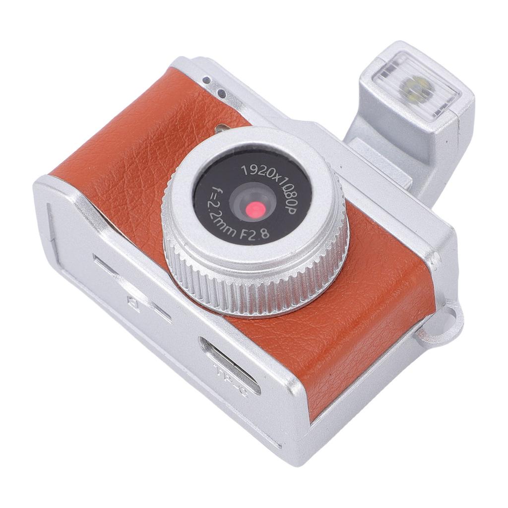 Compact Retro Digital Camera 1080P 0.96 Inch Color Screen Tiny Vintage Keychain Vlog Camera for Travel