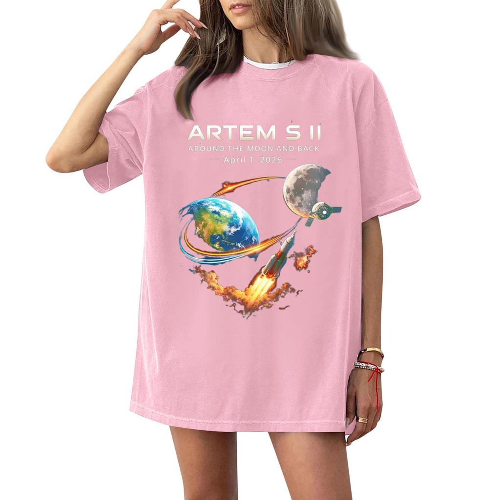 Damen Freizeit T-Shirt mit kurzen Ärmeln, Rundhalsausschnitt, Grafikdruck, Lockerer Schnitt, Bequemes Oberteil, Geeignet für den täglichen Gebrauch und Outdoor-Aktivitäten