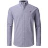 Men's European-Size Pure Cotton Oxford Long Sleeve Business Casual Shirt