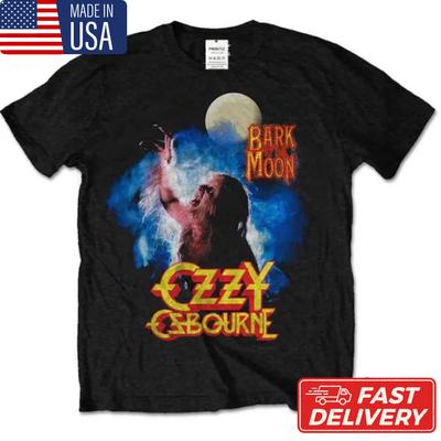 New Apparel Ozzy Osbourne Unisex T-Shirt, Bark At The Moon Black Sabbath T Shirt Unisex T-Shirt