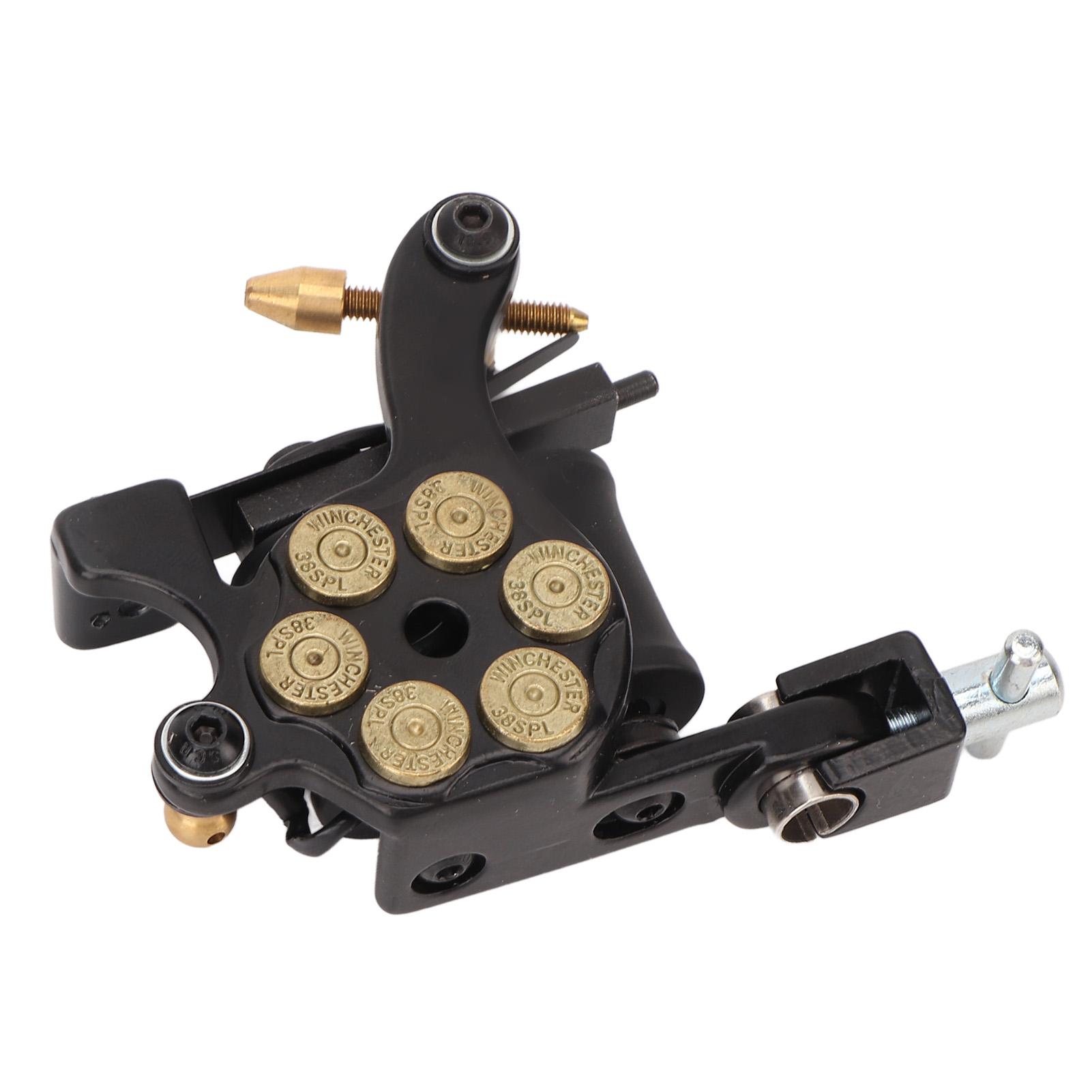 

Машина для татуировки с катушкой, салонная гальваника, рамка из цинкового сплава, 10 оберток, машина для татуировки с шейдерным вкладышем для катушки чёрный