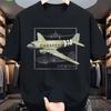 Camiseta para Hombre y Mujer Avión C-47 Skytrain Dakota T y niños 100% Algodón Estilo Uniforme de Tripulación de Aviación de la Segunda Guerra Mundial Manga Corta