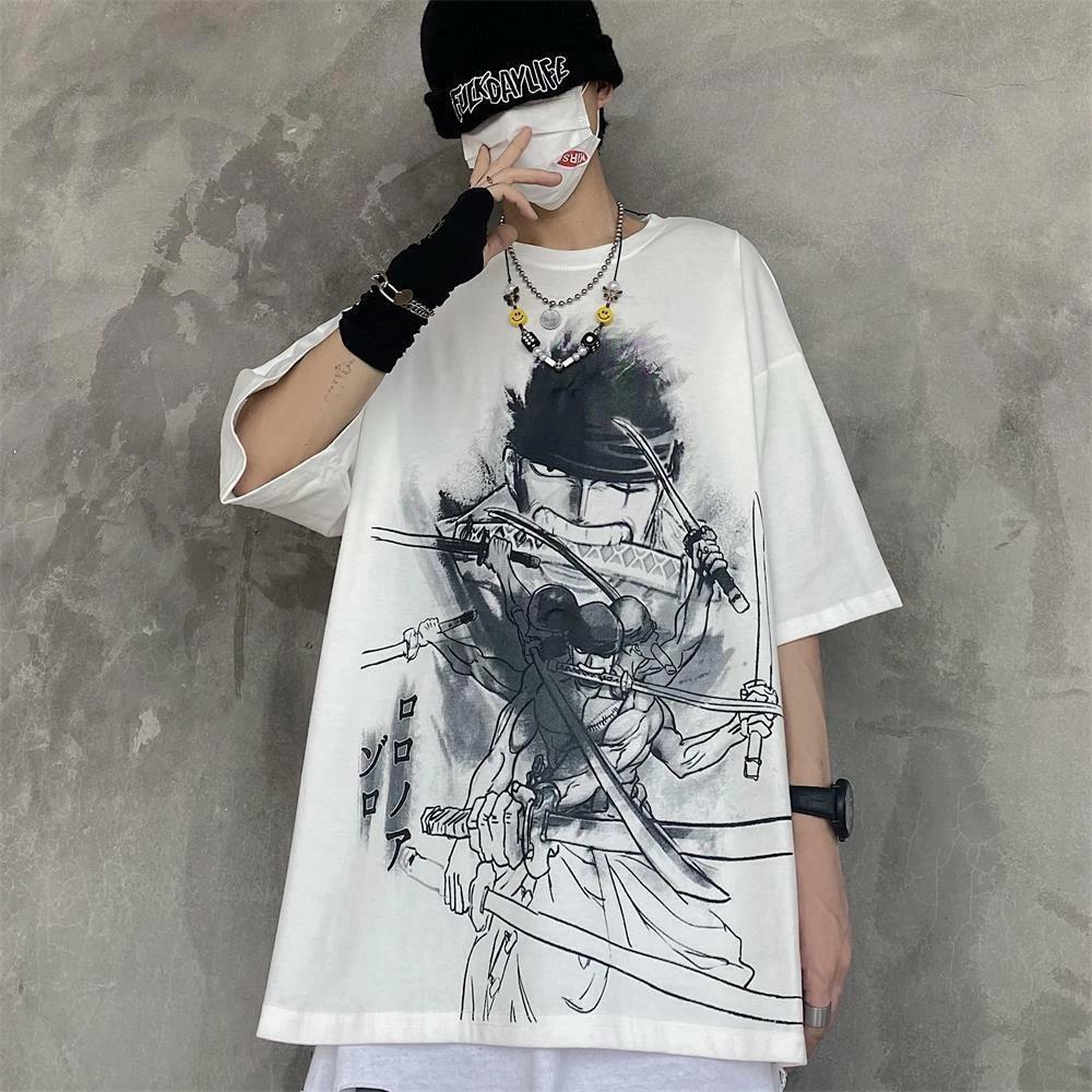 One Piece Zoro Cosplay Anime Manga T-Shirt Tee Costumes Polyester XL