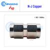 N Male Double Pass RF Adapter, Pure Copper, Test Grade, Low VSWR, 18GHz, Direct N-JJ Connection
