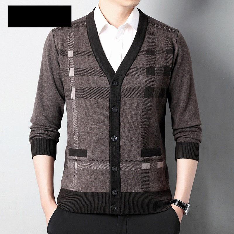 Autumn Winter Men's Vintage Knitted Cadigan Sweater Casual Button Up Cardigans Jackets Jumper Coat