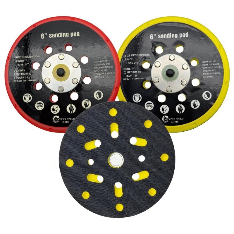 6inch 17 Hole Sanding Pad For Smooth Polishing for BO6030, BO6040, RO1, ES150,Sander Models Durability Plastic Construction