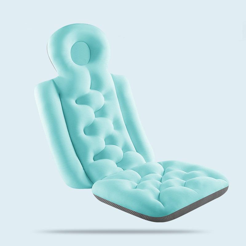 Badewanne Ganzkörper-Badekissen, Ergonomisches Spa-Kissen zur Kopf- und Nackenstütze, Schnelltrocknendes, rutschfestes Luxus-Badewannenzubehör aus Polystyrol