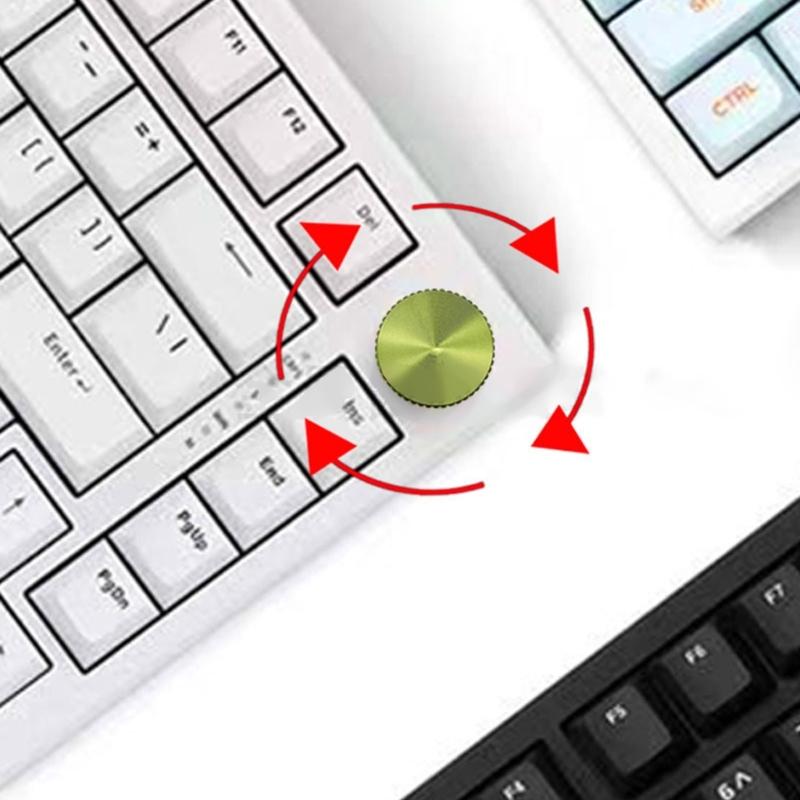 Mechanical Keyboards Knob Volumes Adjustment Switches for Enhances  User Experience Aluminum Alloy Construction