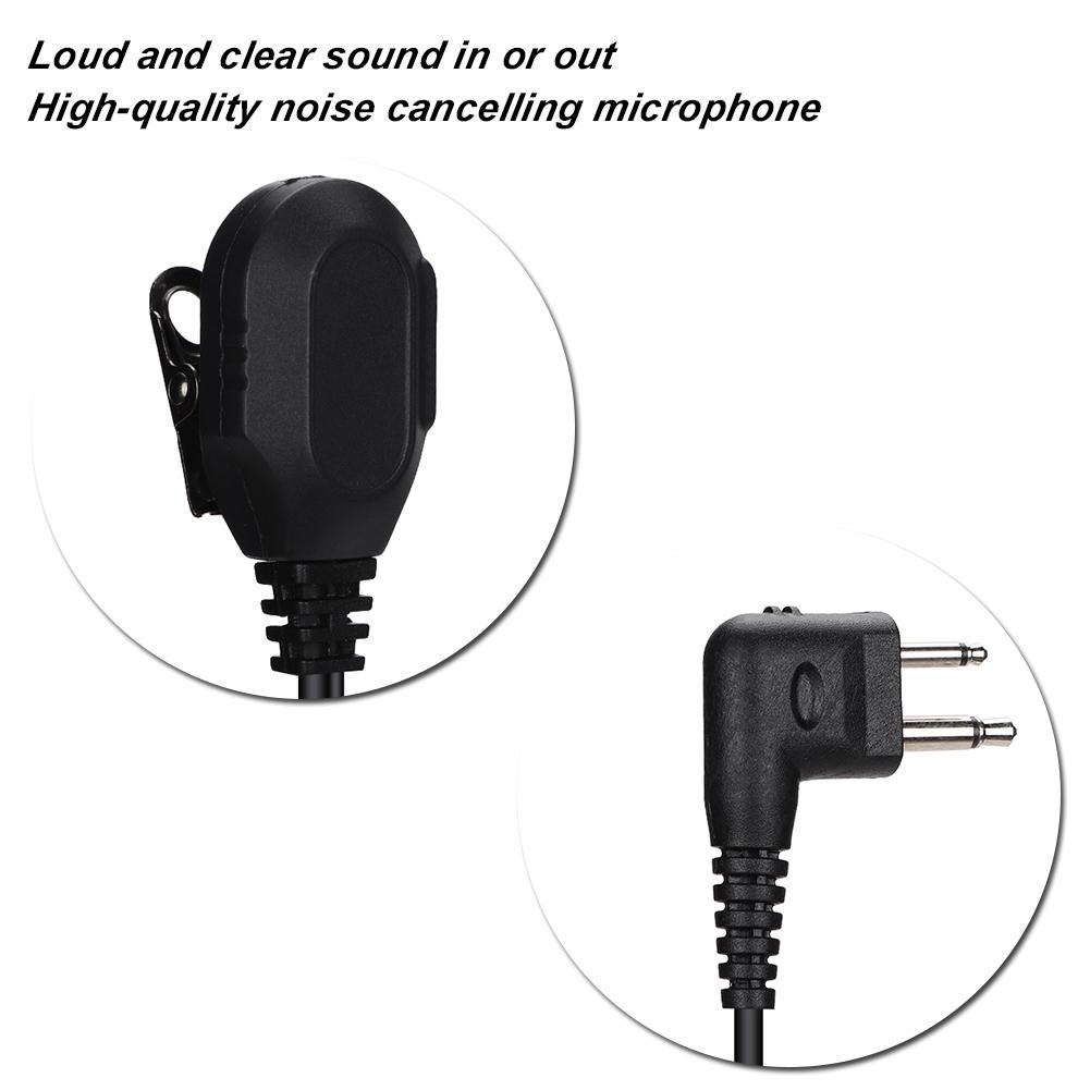 2 way GeneraL purpose Radio Universal K Type Headphone In ear Mic Walkie Talkie Earphone