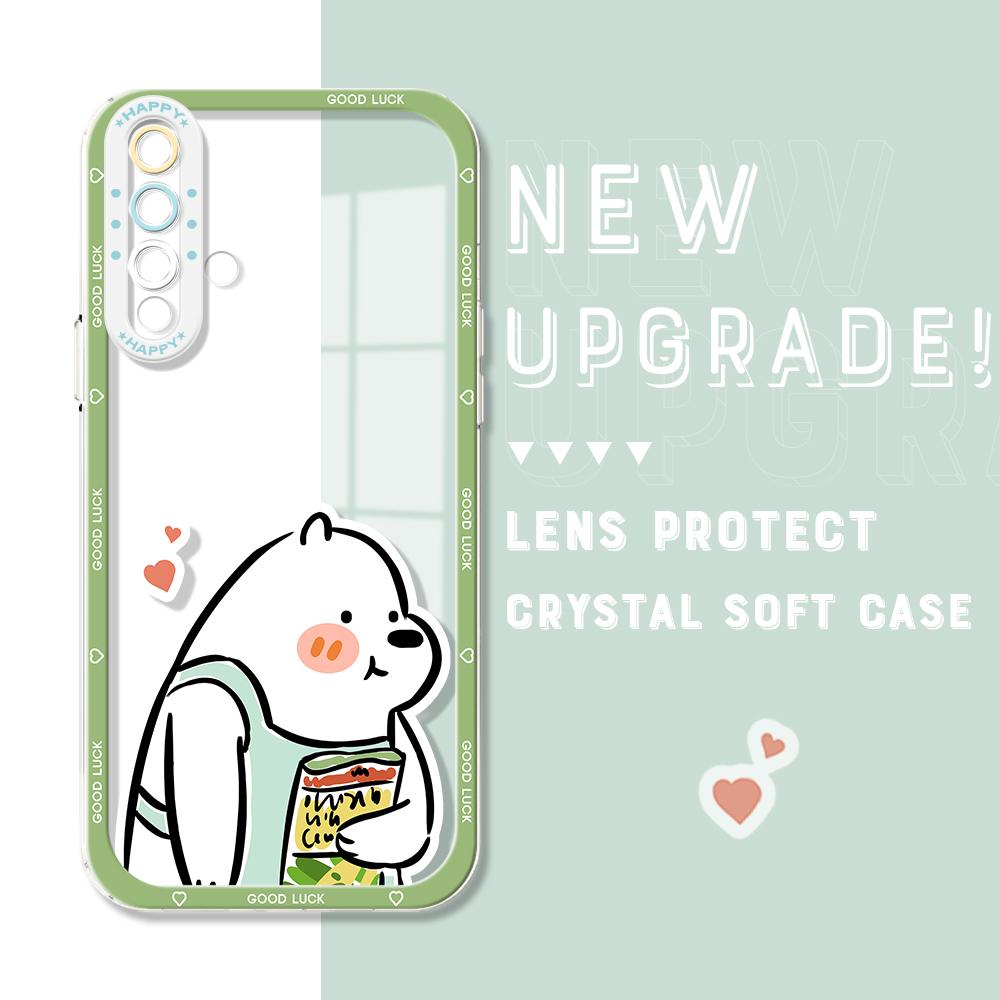 

Протиударний чохол з мультфільмом астронавта Crystal Full Cover Захист камери Прозорий м який чохол для телефону для Huawei Honor iPhone Infinix Tecno Infinix Hot 30 Play NFC